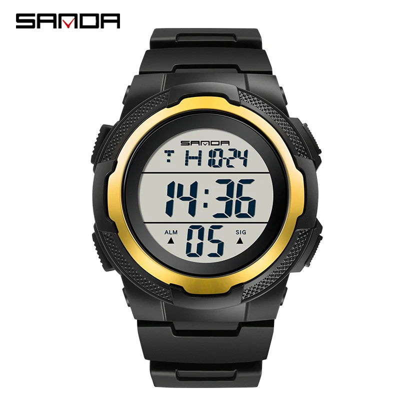 SANDA 2012 Fashion And New Luxury Men Analog Digital Sport LED Waterproof Wrist Watch