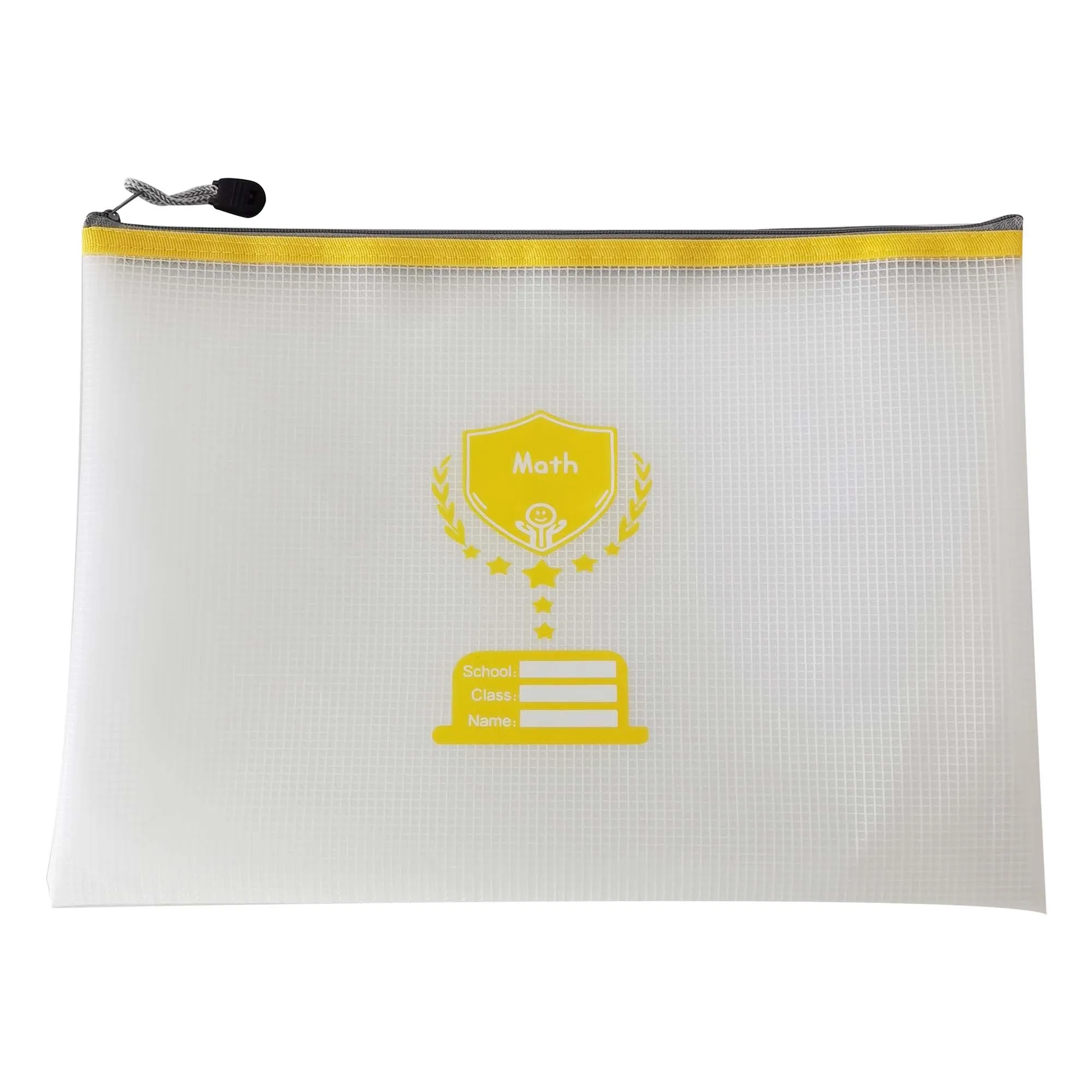 Subject Printed EVA Zipper Student document folder Bag Eco-friendly Mesh Zipper plastic Bag File Folder Accessories EVA