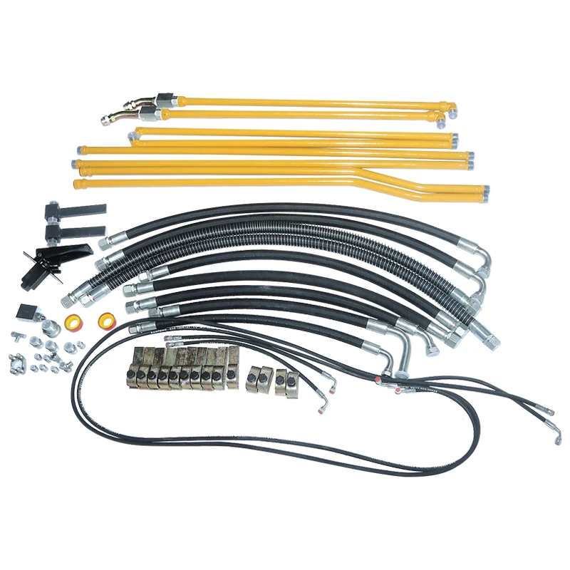 Excavator Hydraulic Breaker Piping Line Kits Hydraulic Excavator Pipe Clamp Hydraulic Oil Hose Piping