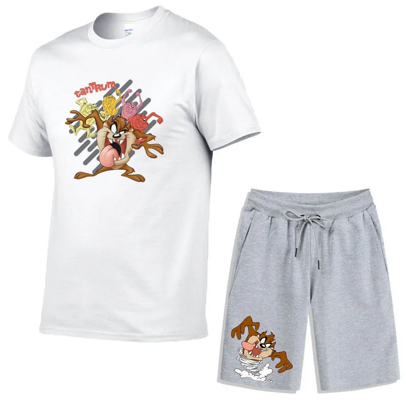 Однотонная футболка и шорты 2021, комплект из 2 предметов, мужской комплект из 100% хлопка и шорт с индивидуальным логотипом