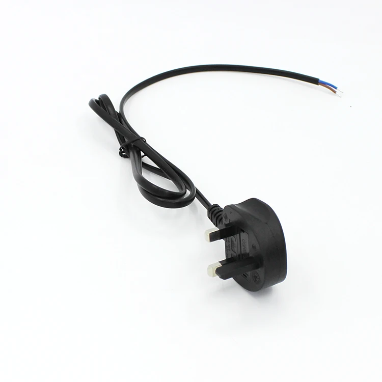 
Electric Plug Connector AC Power Cord Extension Cable Wire Right Angle UK Plug 
