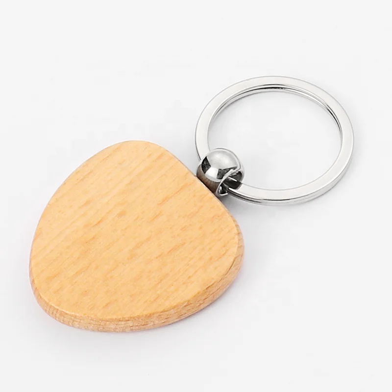 Blank Heart Shaped Key holder Keychain Wooden Crafts For Small Co2  Laser Engraved
