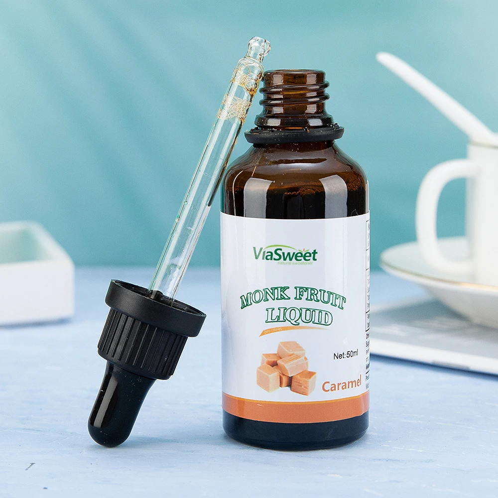 Keto diet monk fruit drops Wholesale Non-GMO 0 Calorie Monk fruit drops liquid sweetener