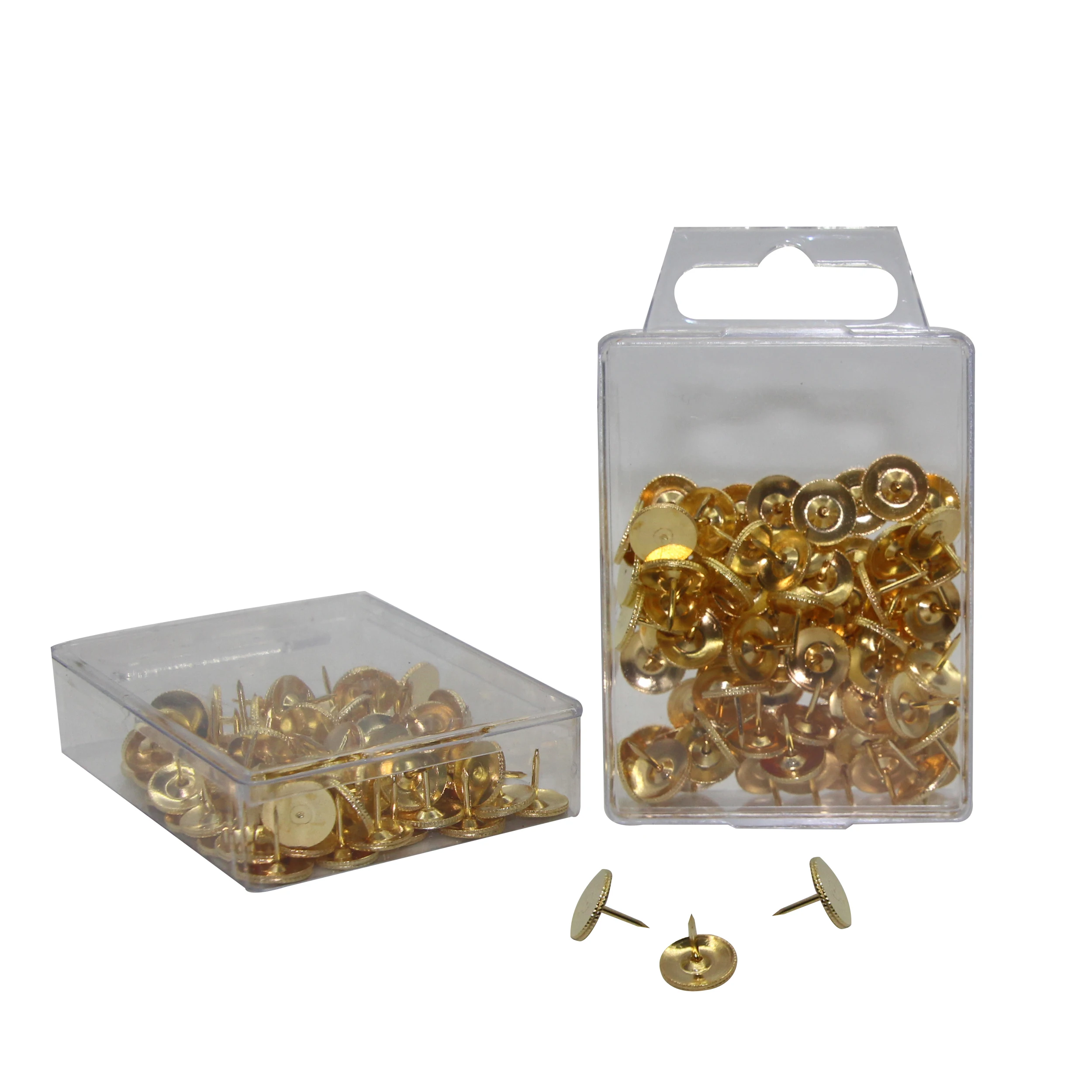 Оптовая продажа офисные канцелярские товары золотистый цвет металлический Круглый с плоским