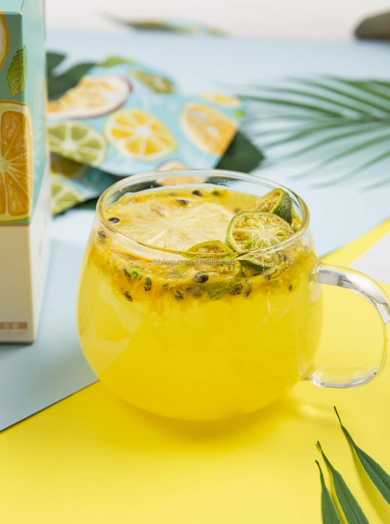 2022 Popular  Tea Bag Keep Beauty  Kumquat Lemon Passion Fruit  Tea Supplement VC Healthy Drink