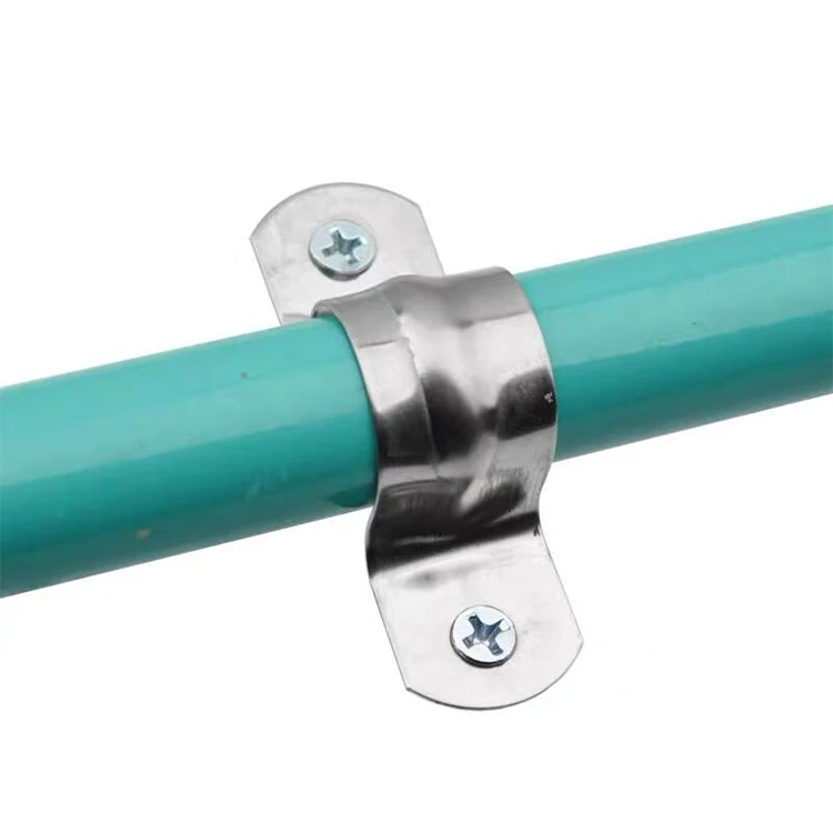 U Type Clamp Pipe Clip With Two Hole U Shaped Saddle Clamp Double Hole Saddle Clamp