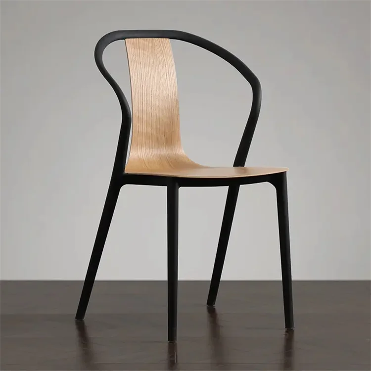 Custom Color PP Modern Cheap Wholesale Seat Heavy Duty Stackable Ergonomics Plastic Chair With Steel Leg