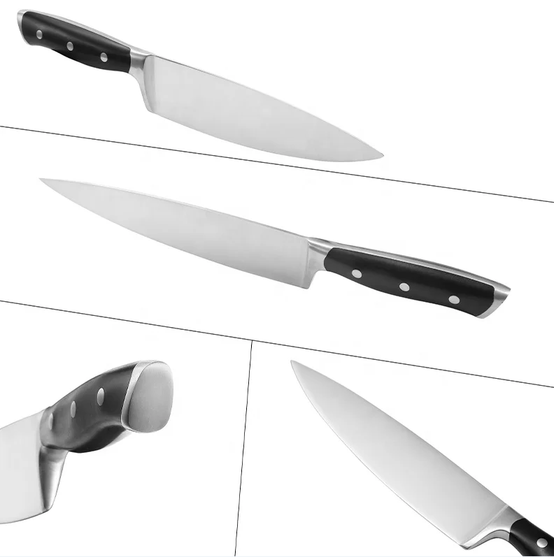 19 pcs custom logo Stainless steel forged Japanese chef kitchen knife set with wooden block set