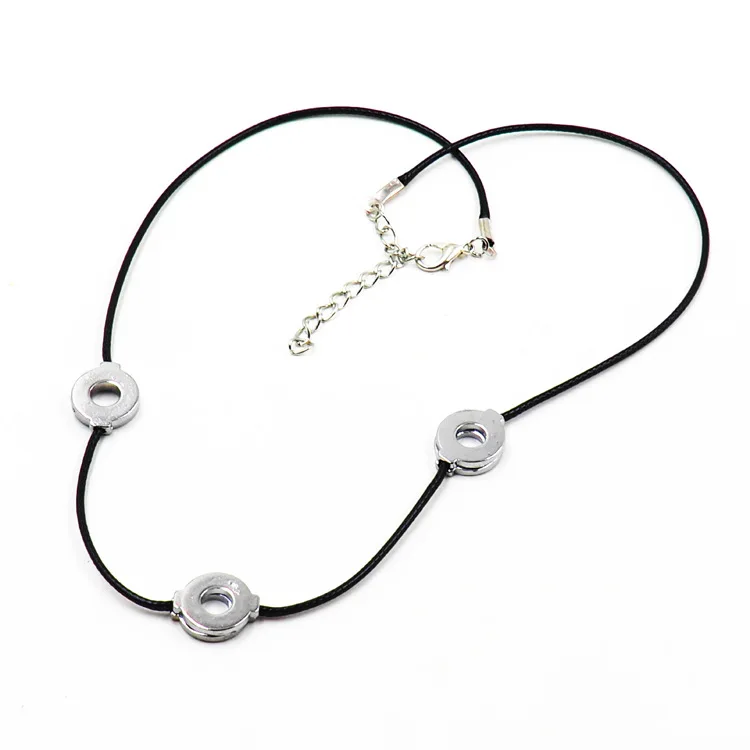 Anime Necklace 48 cm adjustable length anime Uchiba Rimachi necklace with 3 pieces of metal pendant role play