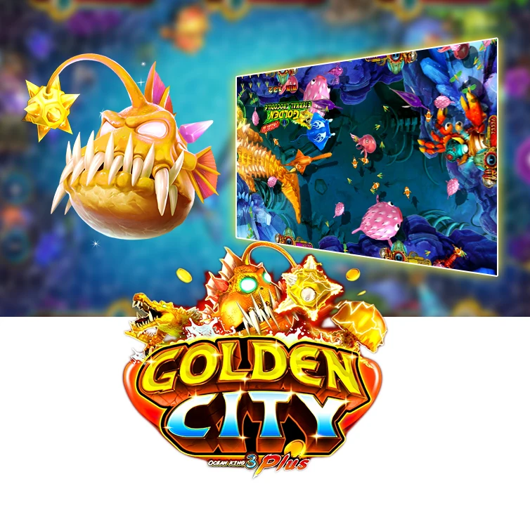 Factory Price Coin Operated Fishing Shooting Games Console Arcade Machines golden city arcade fish game machine