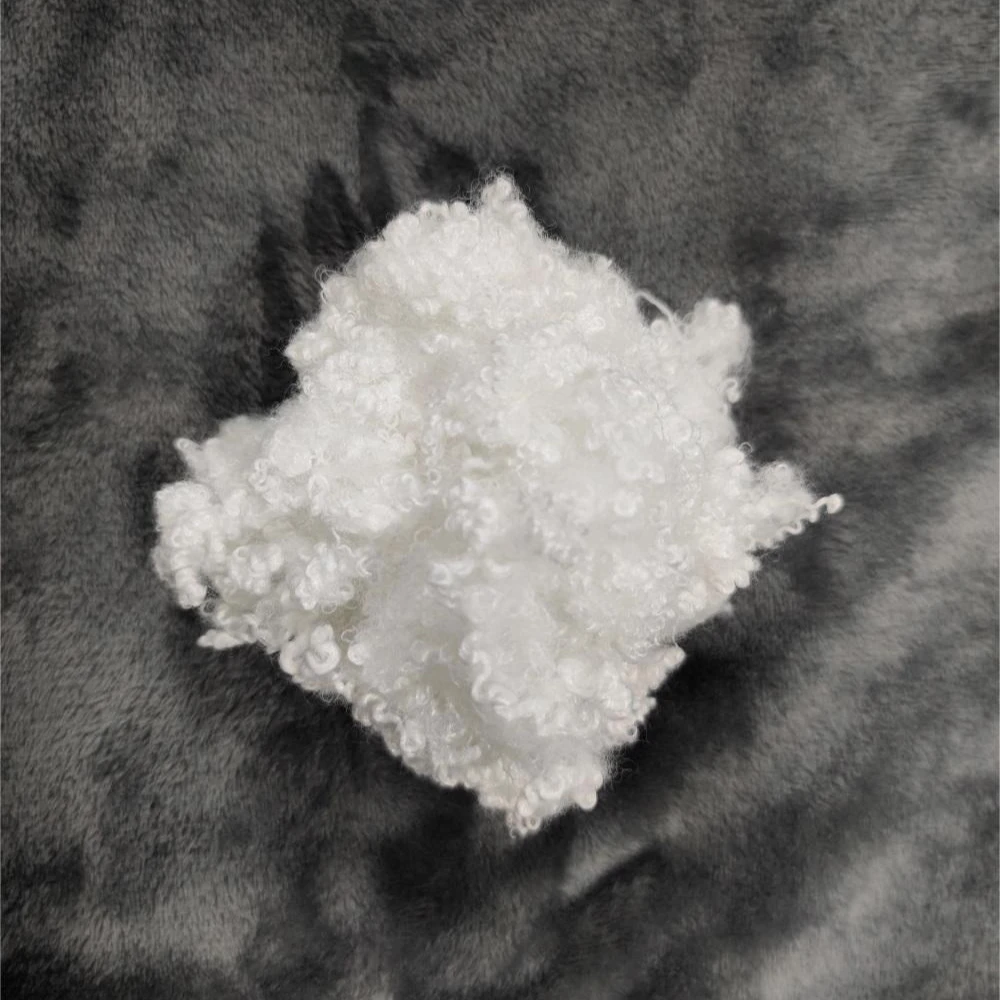 Virgin 3D*64mm Hollow Conjugated Siliconized Polyester Staple Fiber for filling Polyester Fiber Manufacturers and Suppliers