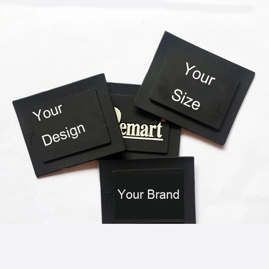 Low MOQ Soft Hoody 3D Custom Rubber PVC Patch For Clothing Hat