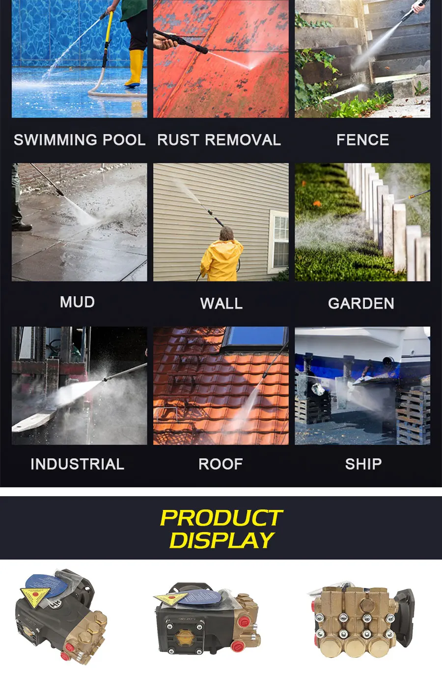 7HP diesel car washer machine high pressure with petrol engine