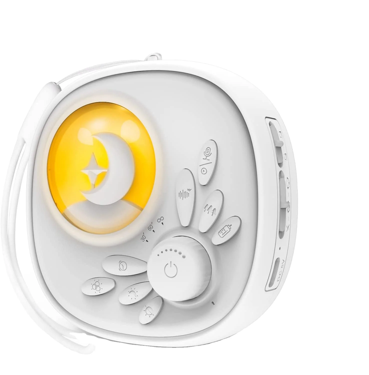 Baby Portable Shusher Miracle Sound White Noise Sleep Trainer Machine Portable Sleep Therapy Witn Night Light