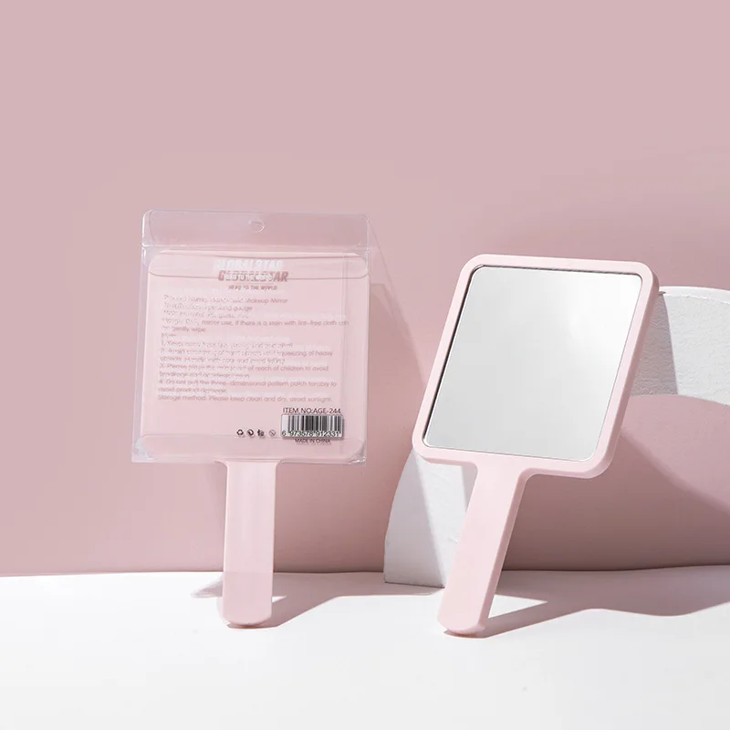 Wholesale high quality handle mirror portable Beauty dressing mirror Four color Black luxury