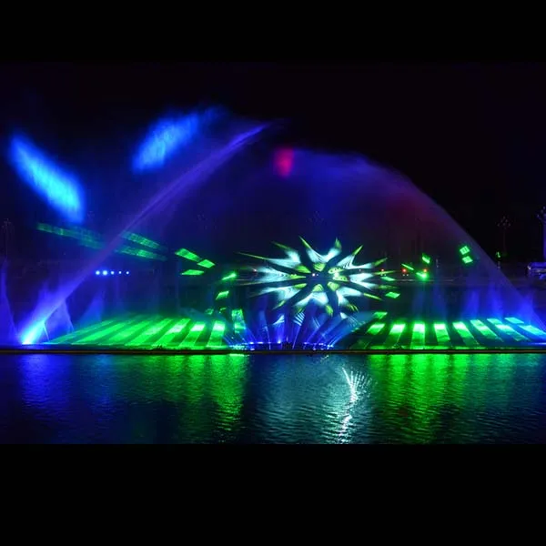 
Free Design Outdoor Modern Style Led Lighted Floating Dancing Music Water Fountain Show 