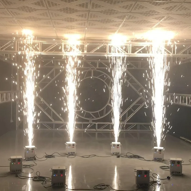 White house mini 1-5m cold wedding firework machine indoor spark machine