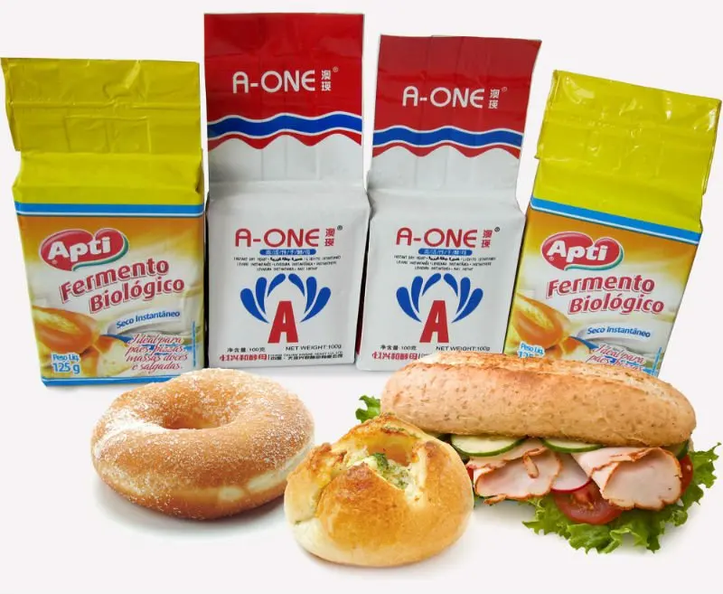 Factory wholesale customize logo Low-Sugar Active instant dry yeast power 500g 450g 400g 125g for baking bread toast dough