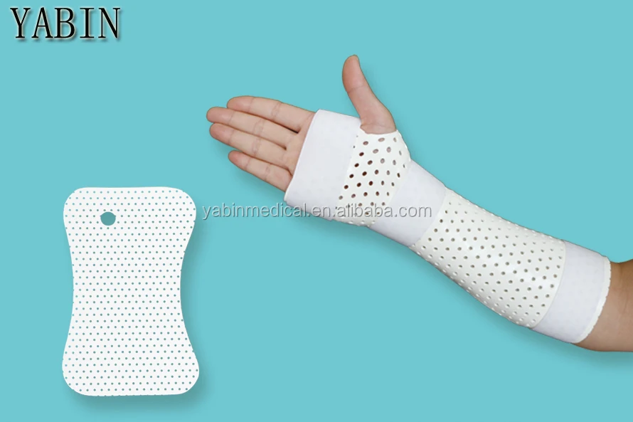 Medical Therapy Equipment Thermoplastic Hand And Wrist Immobilization Splints For Orthopedicrapy