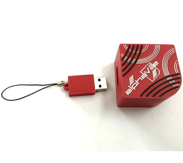 customized Hollywood architecture shape 8GB USB with logo printing and music&movie data loading custom packaging