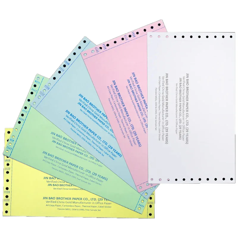 Carbonless paper ncr for dot matrix printer invoice receipt