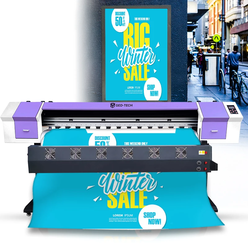 GEDTECH 1.8m Dual XC90 Sublimation Printer Philippines Available Faster Than i3200 6FT Single XC90 Tarpaulin Printer