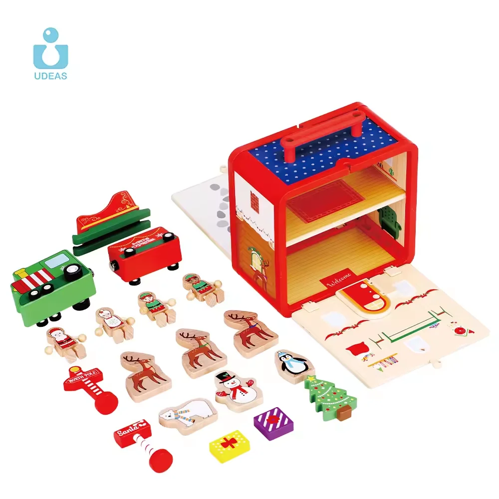 UDEAS Wholesale kids role play unique wooden christmas gift toys set for children babies