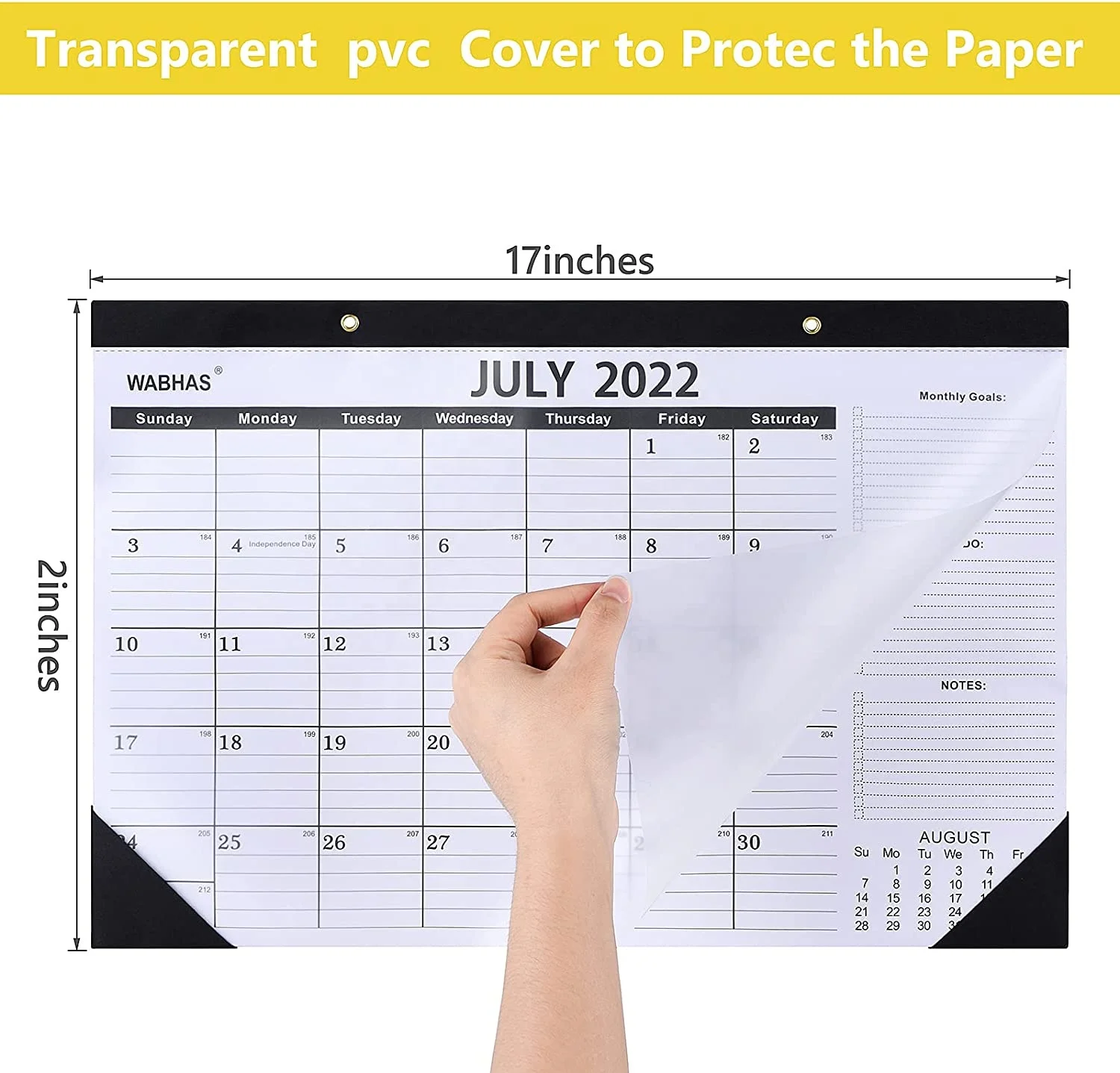 Desk Calendar July 2022 to December 2023 18 Months 17*12 Large Desk Wall Calendars Calendar 2022 Perfect for Planning
