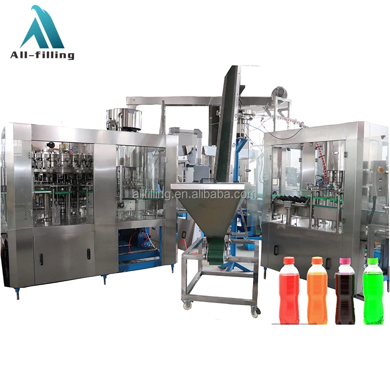Automatic PET Glass Bottle Carbonated Soft Drinks Production Line/Pop Can Soda Water Filling Machine