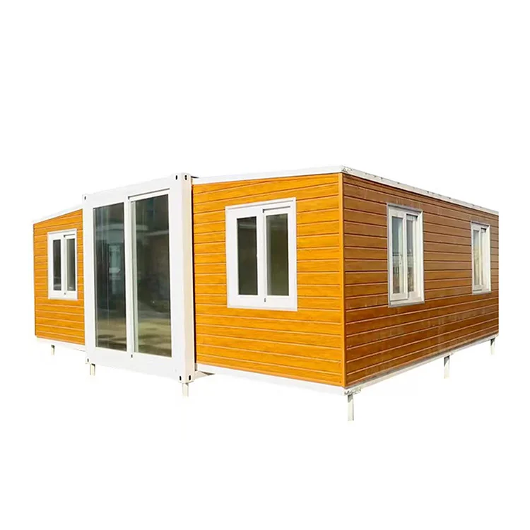 Easy Assembly 20ft expandable container house 3 bedrooms prefab foldable tiny house 40ft casa with bathroom