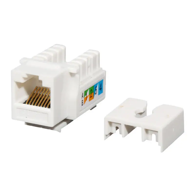 Cat5e Ethernet RJ-45 90-Degree Keystone Jack Cat5 Punch Down Network