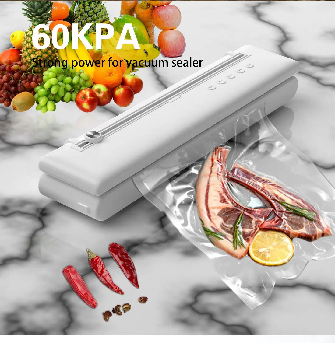 OEM Service Optional Food Mode Optional Suction Meat Vacuum Sealer Packer Vacuum Food Preservation Sealer