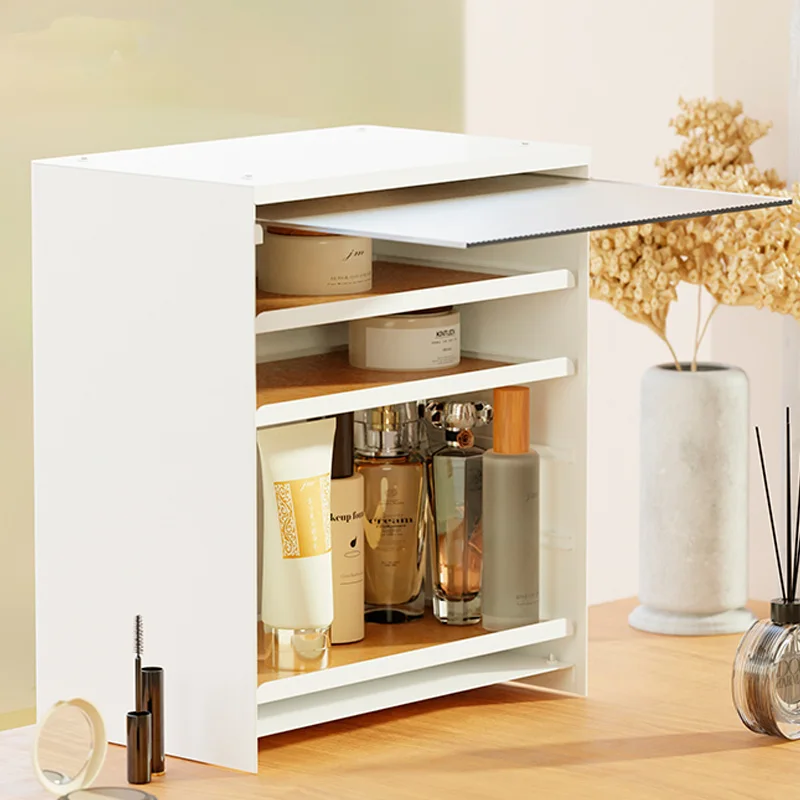 Large Capacity Desktop Dresser Organizer with Lid Household Toiletries Storage Box for Masks Face Use