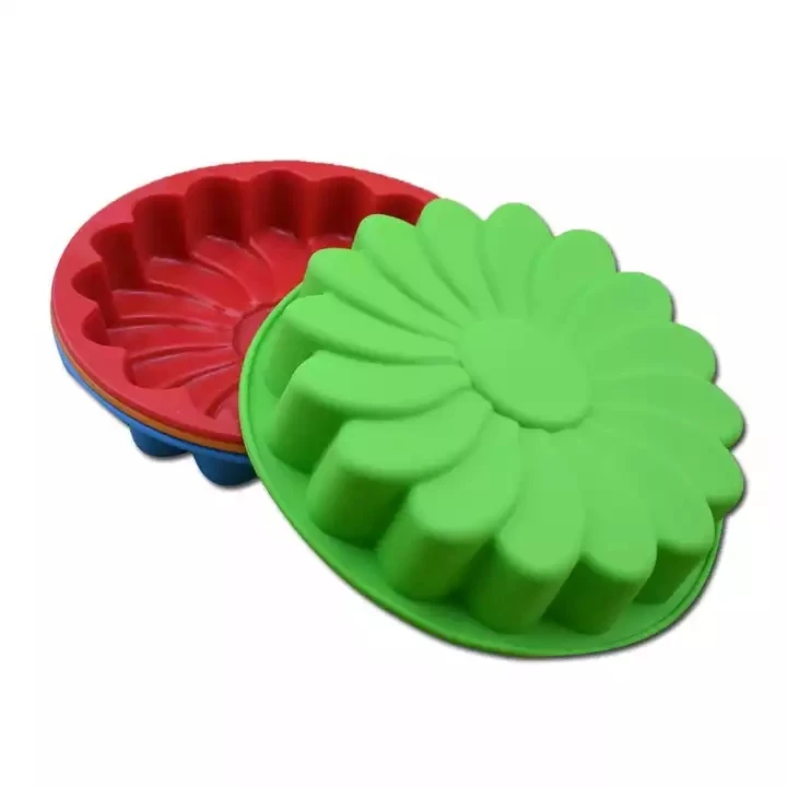 Heat Resistant Silicone Cake Mould Baking Forms Sunflower Silicone Baking Pan For Pastry