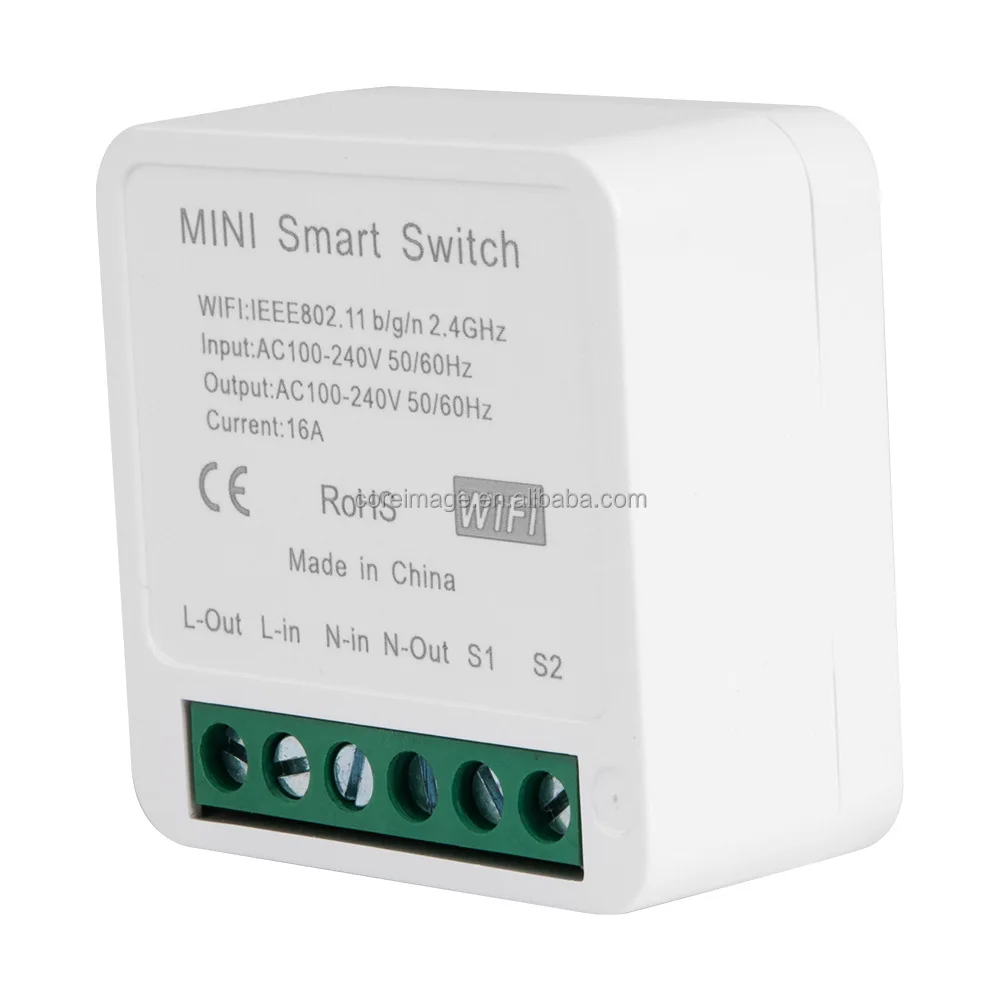 16A Tuya Smart Life Remote Control Wireless Smart On-off Switch Smart Wifi Switch Relay Breaker