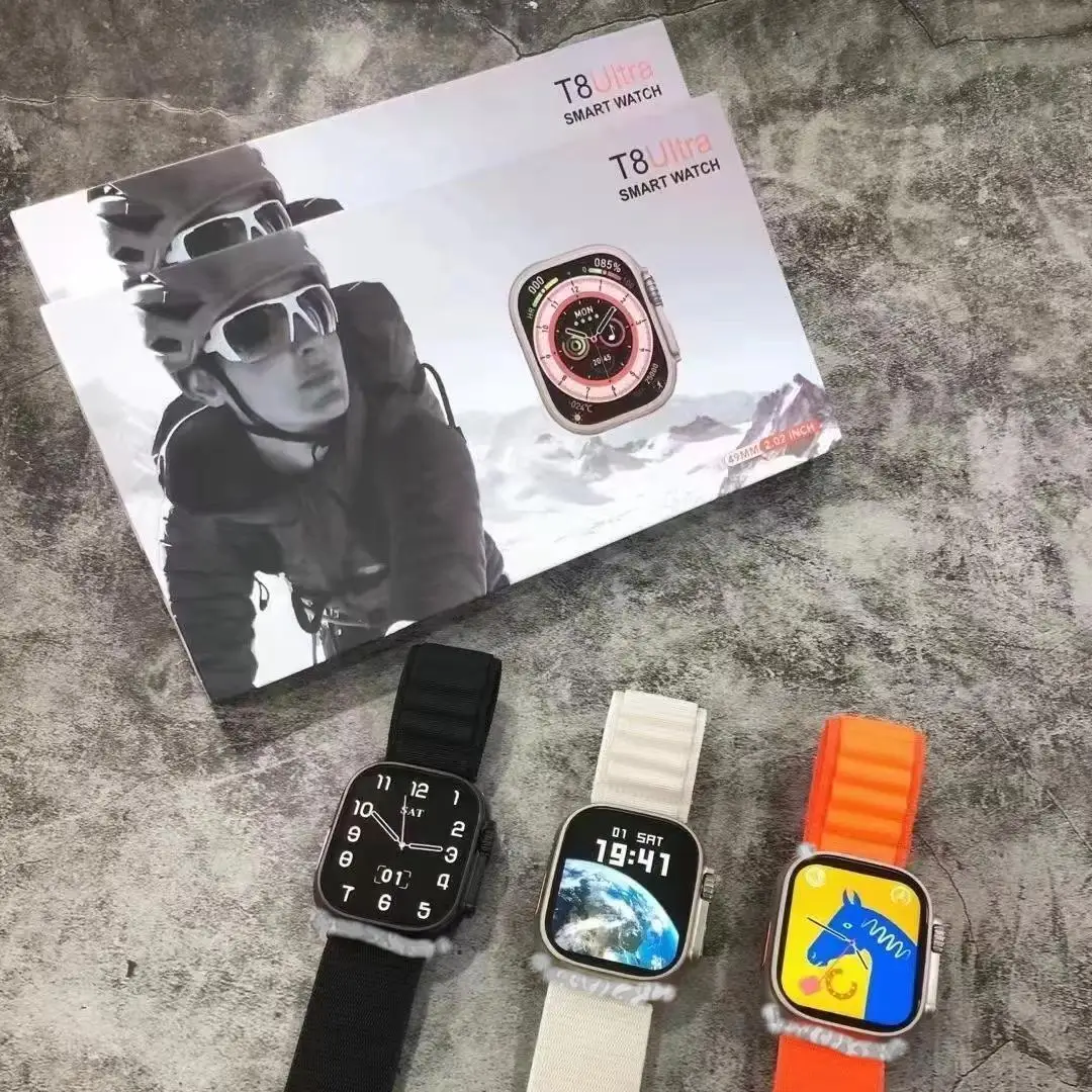 Best Quality Watch Ultra T8 Ultra Smartwatch 2.08 Big Screen Wireless Charger T8ultra Smart Watch Series 8 T8Ultra