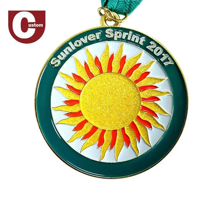 Blank Medallion Die Cast Sports Coins Volunteer Award Custom Metal Badge Moulded Medals