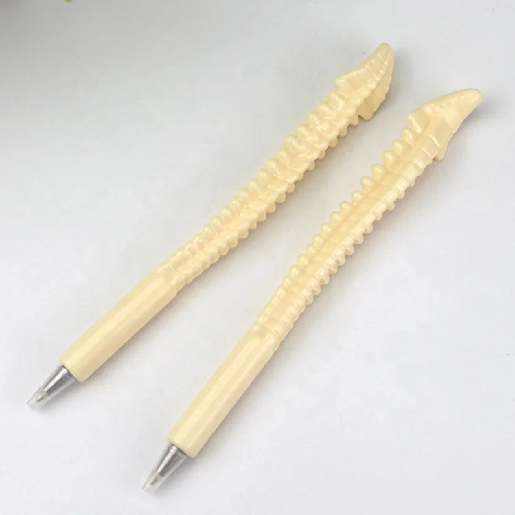 Medical finger spine tibia fibula shaped ballpoint pen bone ball pen