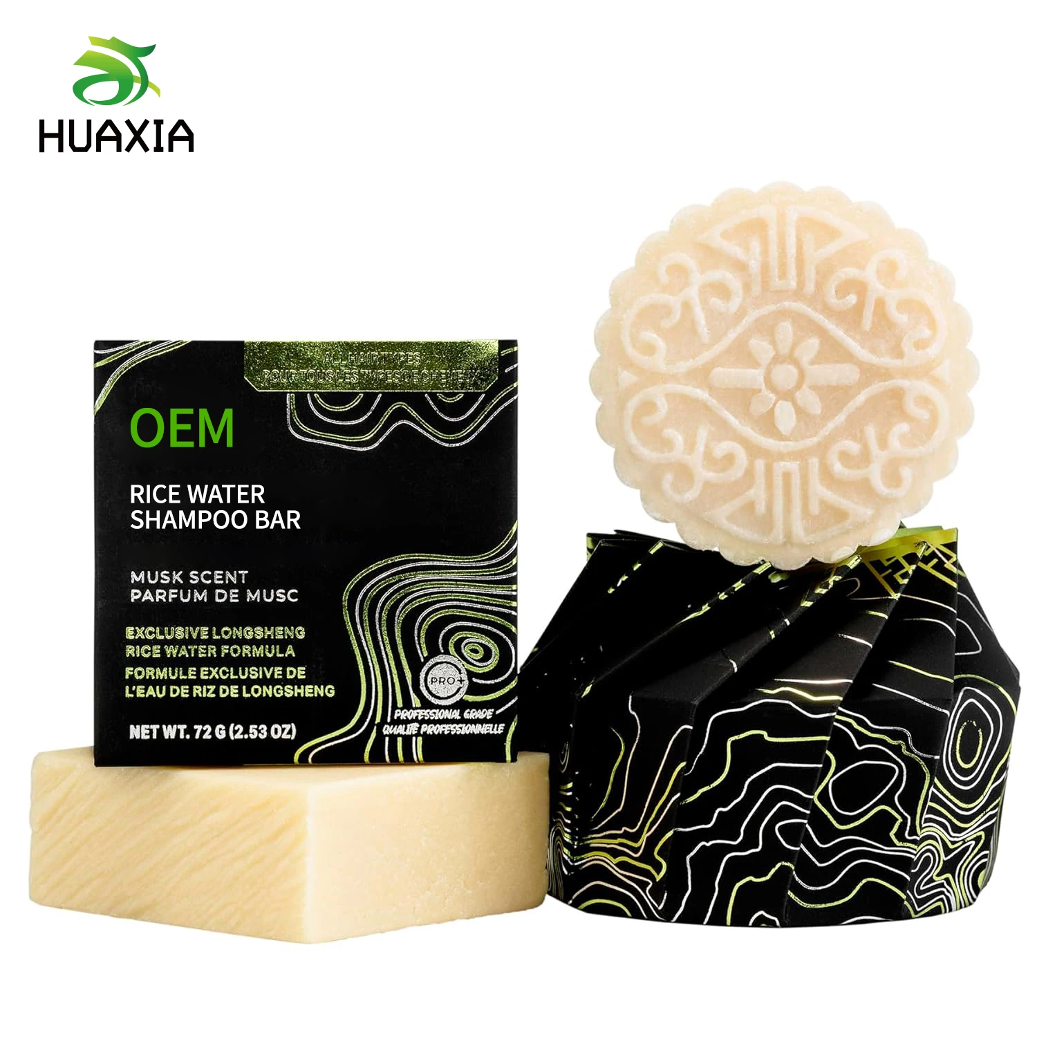 Scalp Care Anti Hair Loss Products Treatment For Bald Hair Rice Water Lightening Shampoo Bar