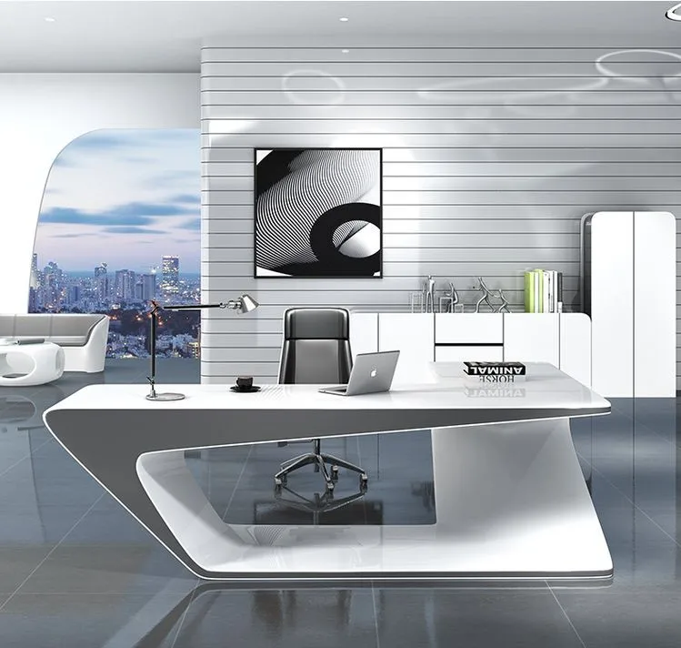 Modern Design European Design Style High Tech Customized Color Computer Desk Office Table and Chair Set