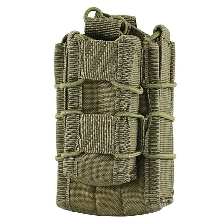 Tactical molle double open top green magazine pouch M4 molle mag pouch 5.56 mag holder
