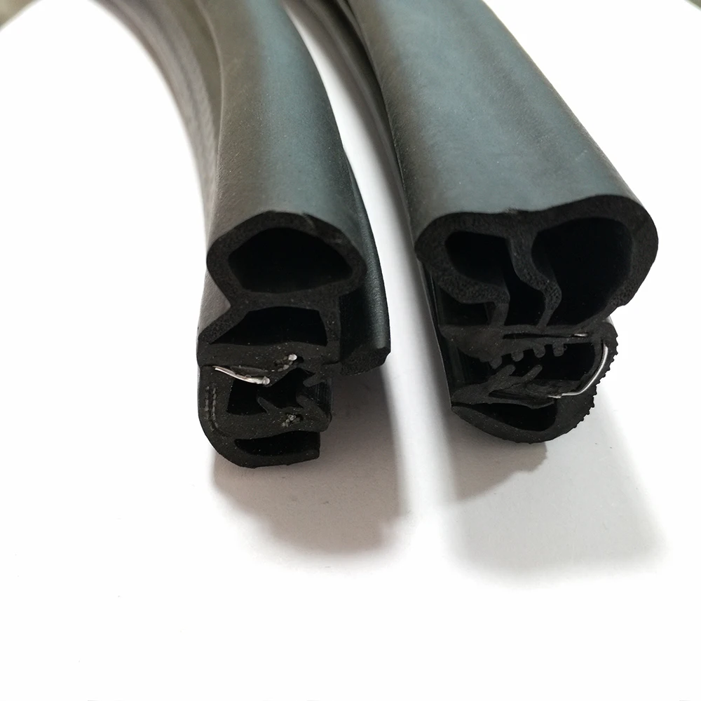 Automotive EPDM black soft and hard composite extruded profile corrosion-resistant seal