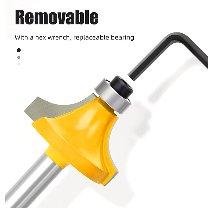 PEXMIENTAS 24PCS 8mm Shank Wood Router Bit Set with Aluminum Case for Woodworking