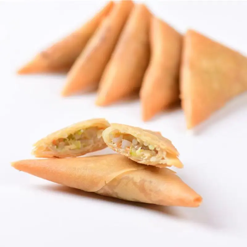 Popular Frozen Vegetable Samosa Frozen Spring Rolls Chinese Food Bag Newly Listed Modern Packaging Korean Freeze Sweets Spicy