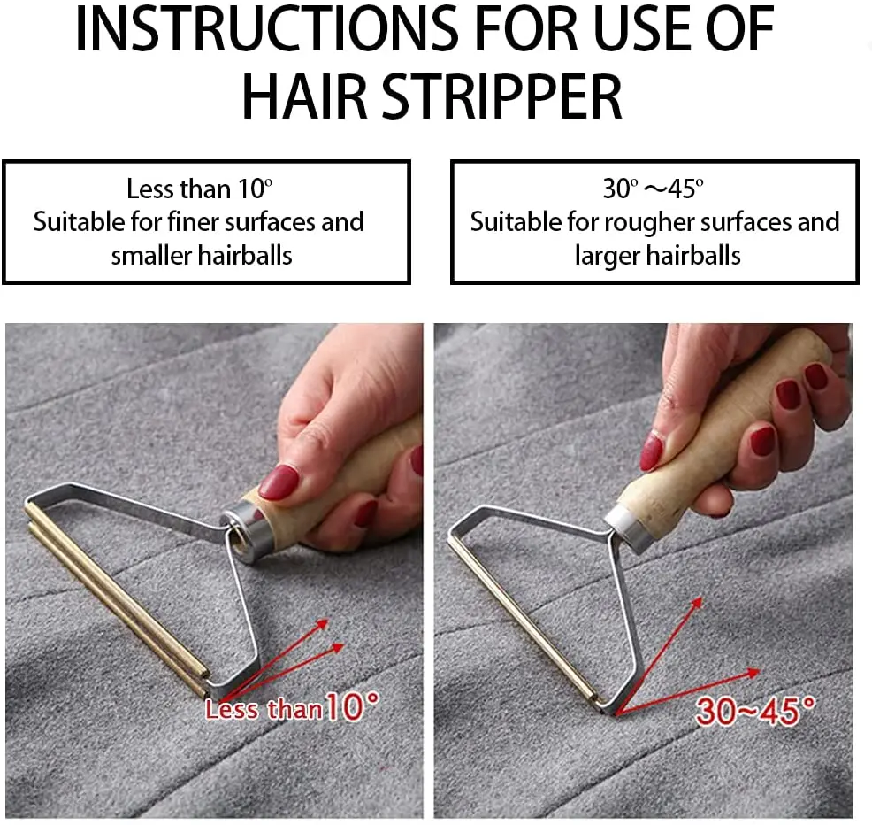  Pet Hair Travel Brush Handheld Dust Lint Coat Sweater Furniture Double Sided Manual Remover Clothes Fuzz