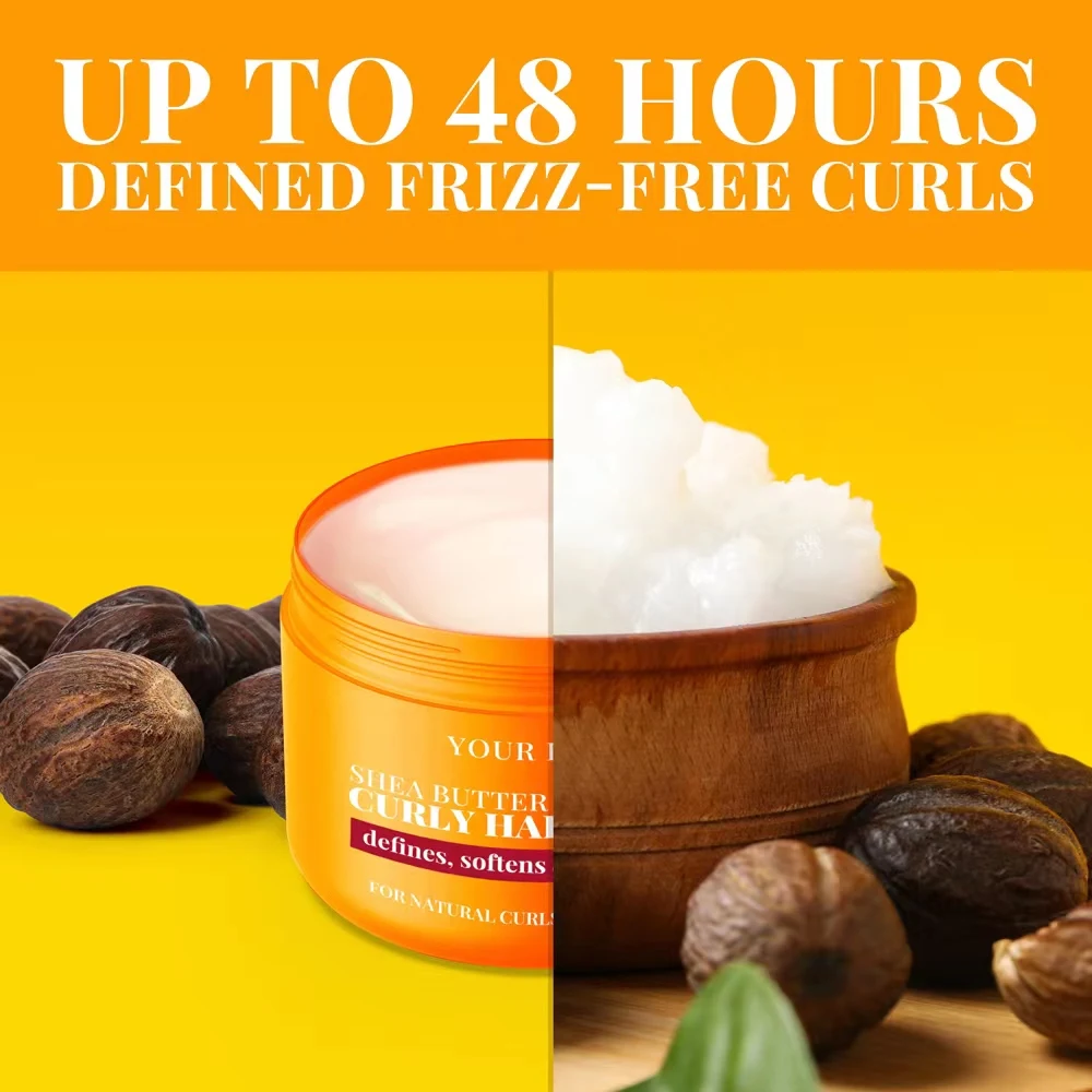 New damaged restore treatment curly hair cream herbal coconut avocado olive oil enhance moisturize nutrition hair curl cream