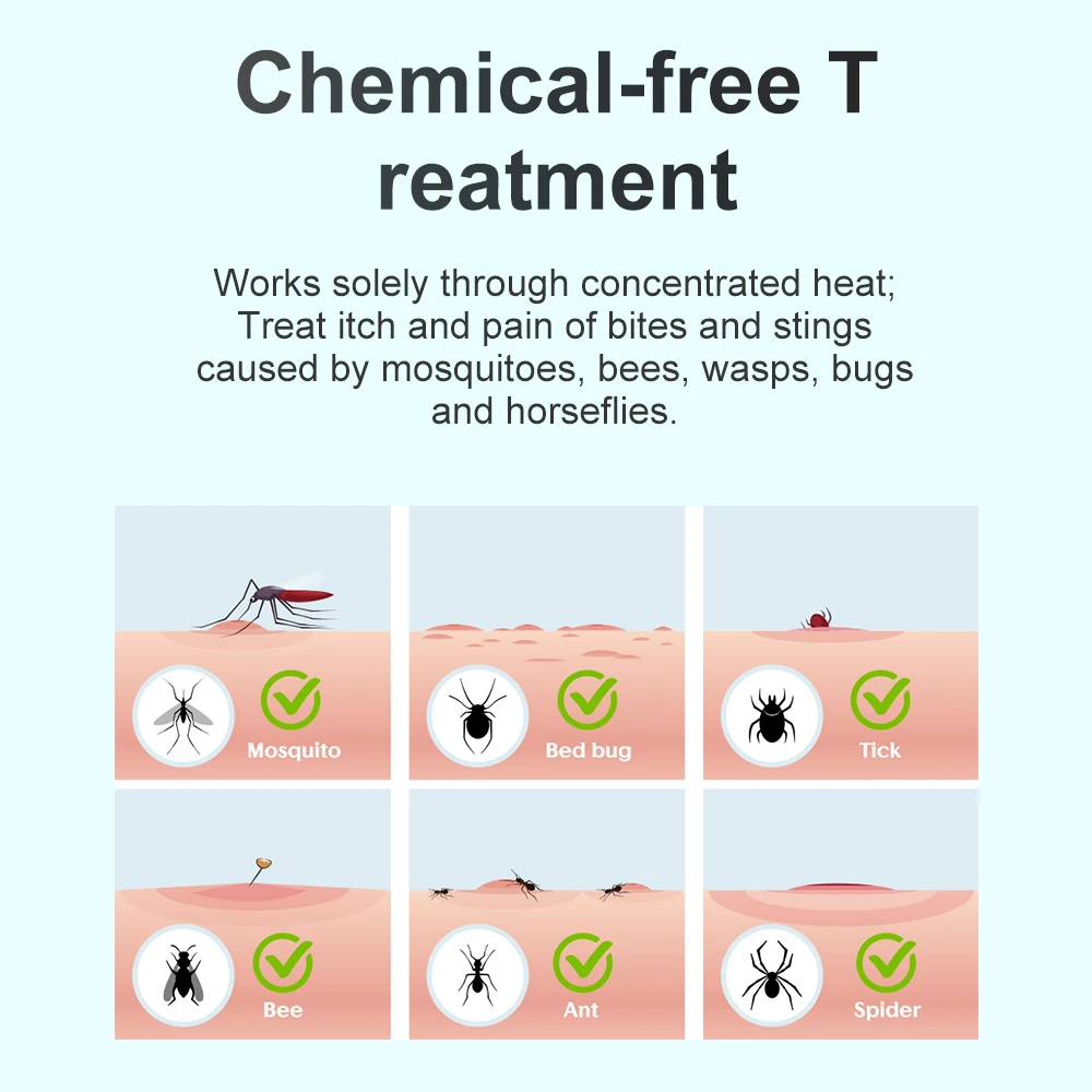 Insect Sting & Itch Relief Stick Mosquito Bite Relief Device Insect Bite Healer Soothe Mosquito Bug Bite Antipruritic Device