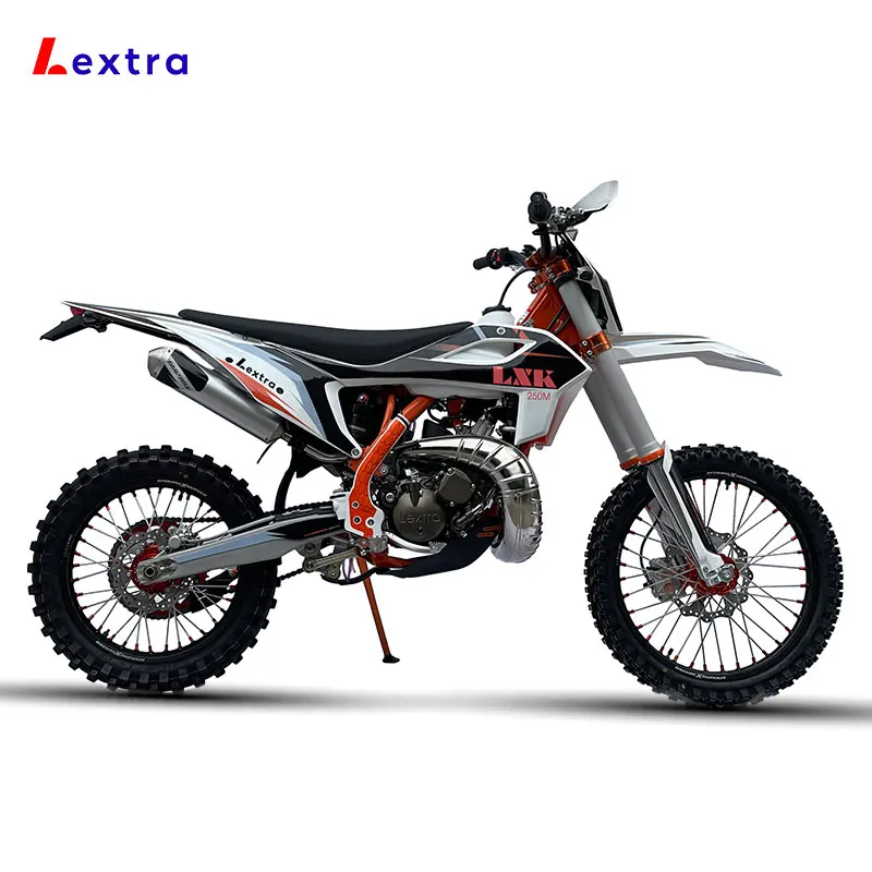 Lextra Ready To Ship Moto Enduro 250cc Off Road Motorcycle Motocross 2 Stroke Dirt Bike For Sale