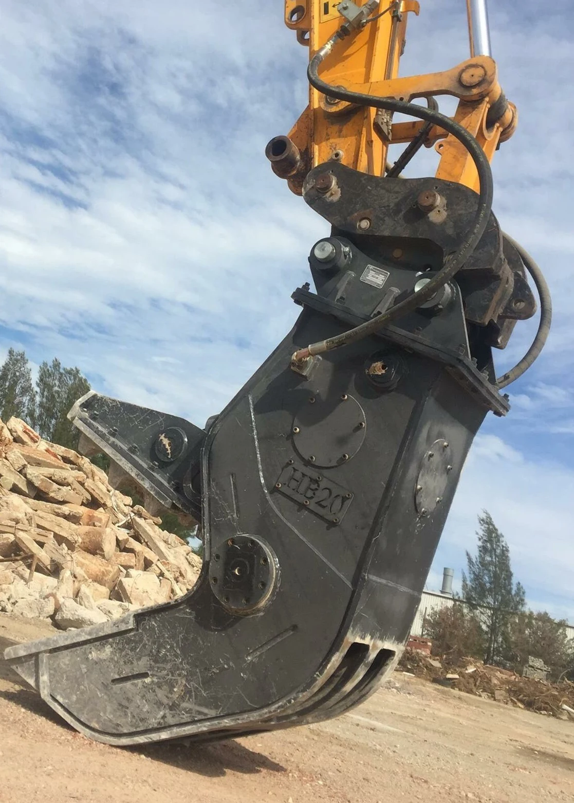 Hydraulic Professional customized products  Shear With Rotary Rotating For Excavator Frontal crushing shear Forehead crusher