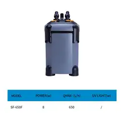 Factory Price Canister Filter External Aquarium Filter with Filter Media and Spray Bar for Large Fish Tanks and Aquariums